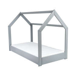 Completo letto a casetta 160x80cm + materasso Standard